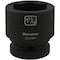Dynamic 1" Drive Standard Socket, Black Phosphate, Tools 1-11/16" X 1" Drive, 6 Point Standard Length D025354 - alternate 1